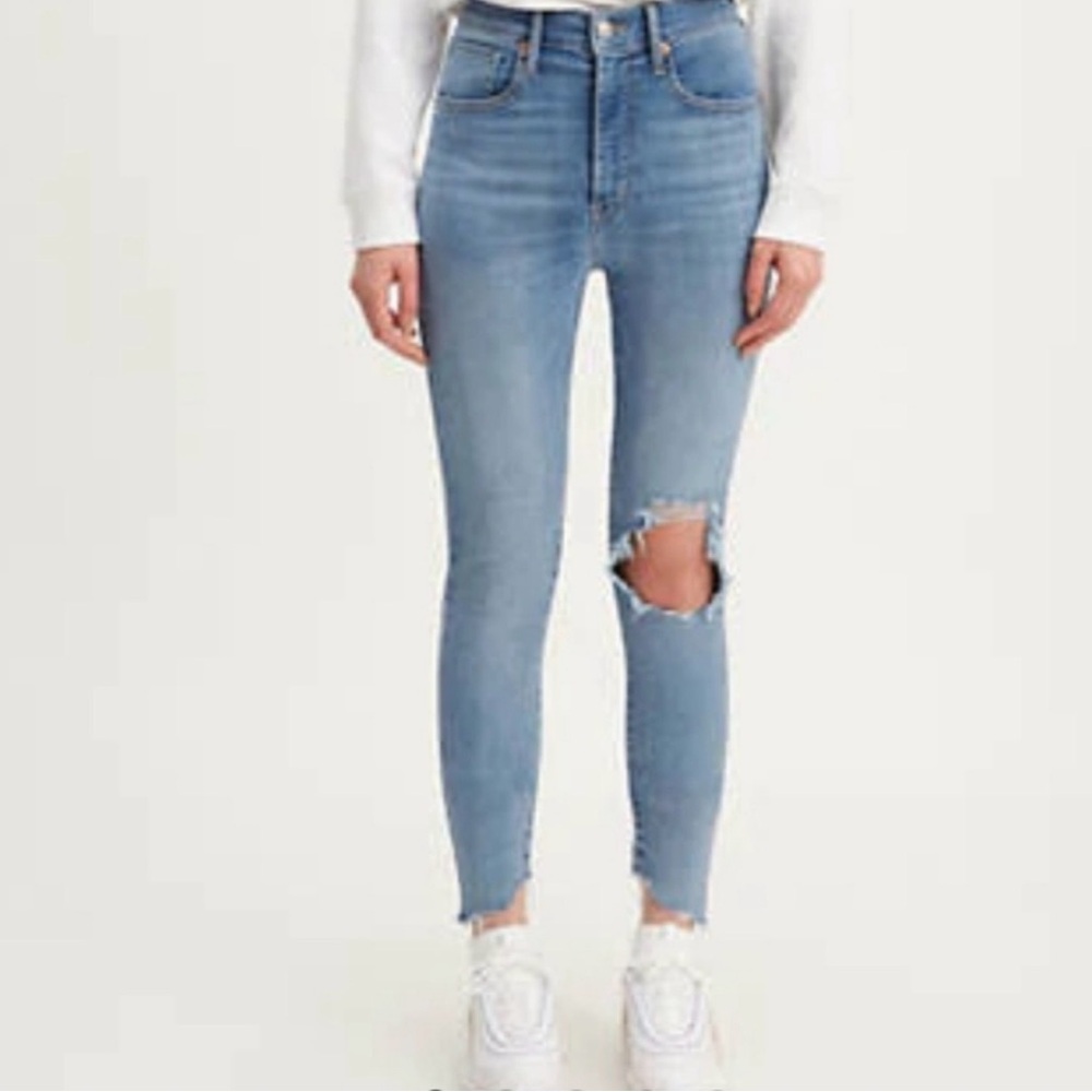 Women's Light Blue Levi Strauss - Mile High Super Skinny Jeans - Levi’s